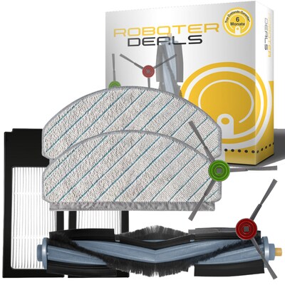 Set Filter günstig Kaufen-Roboter-Deals Zubehör Set, Ersatzteile Kit für Ecovacs Deebot X1 Plus. Roboter-Deals Zubehör Set, Ersatzteile Kit für Ecovacs Deebot X1 Plus <![CDATA[• Ersatzteile für Ecovacs Deebot X1 Plus • 2x Feinstaubfilter, 2x Seitenbürsten