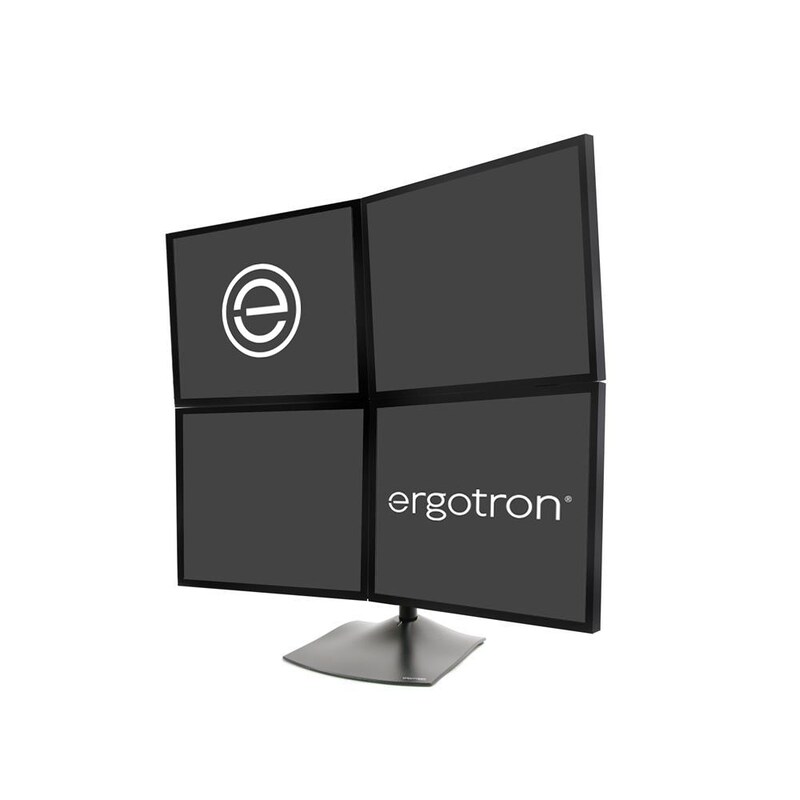 Ergotron DS100 Standfuß vier Monitore