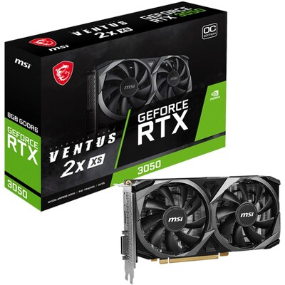 MSI GeForce RTX 3050 Ventus 2X XS OC 8GB GDDR6 Grafikkarte DP/HDMI/DVI