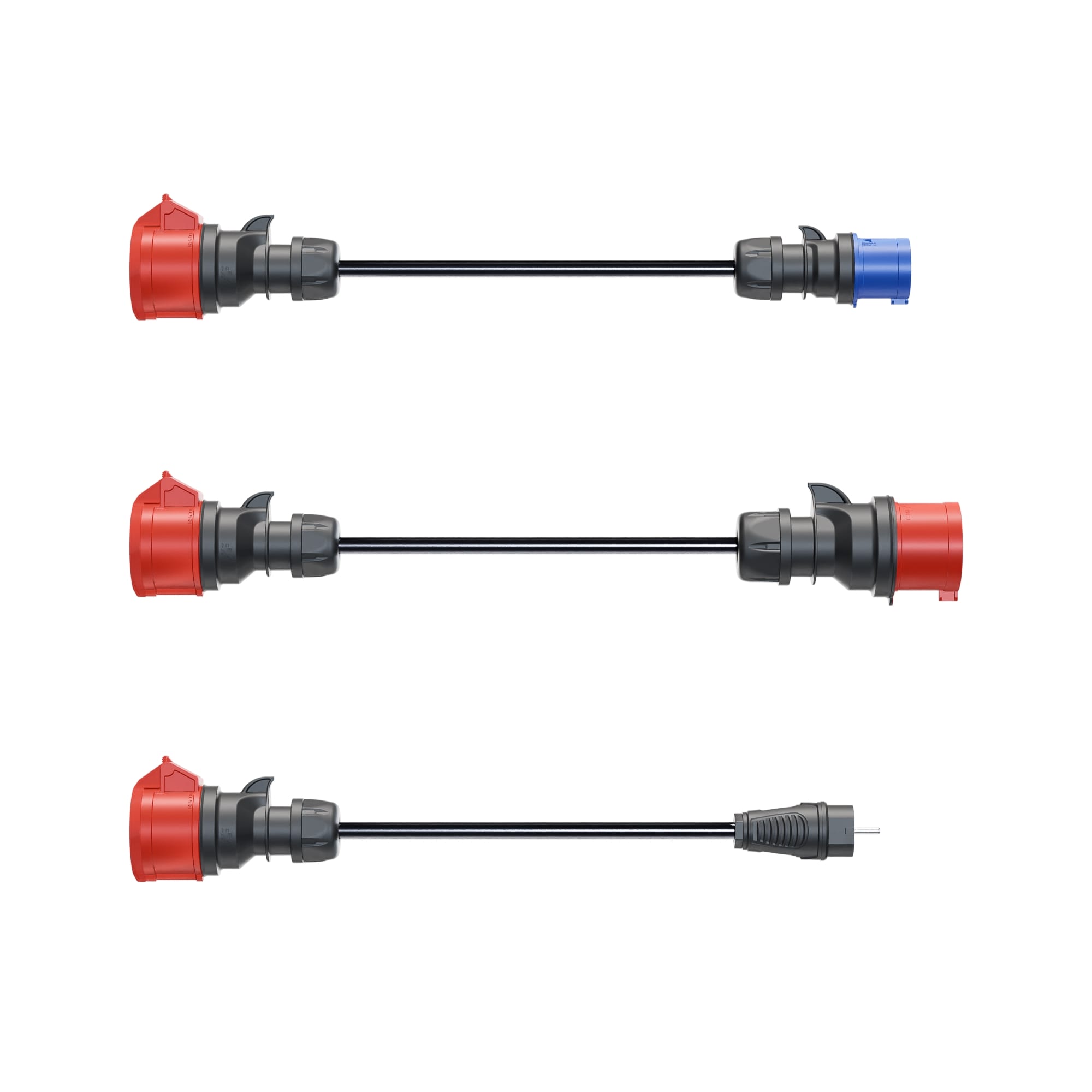 Go-Echarger Go-E Adapterset Gemini Flex 11 Kw Rot/Blau Ch-04-33