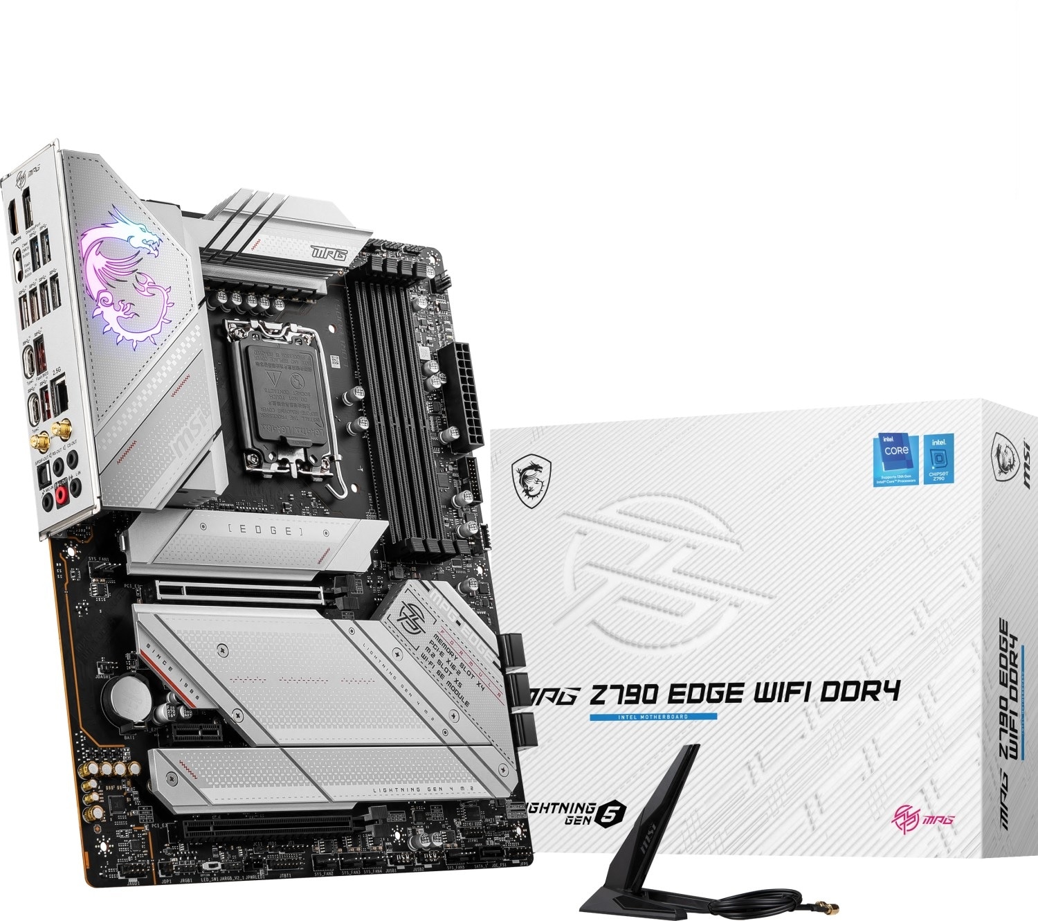 MSI MPG Z790 EDGE WIFI DDR4 ATX Mainboard Sockel 1700 M.2/WIFI/BT/LAN/HDMI/USB-C