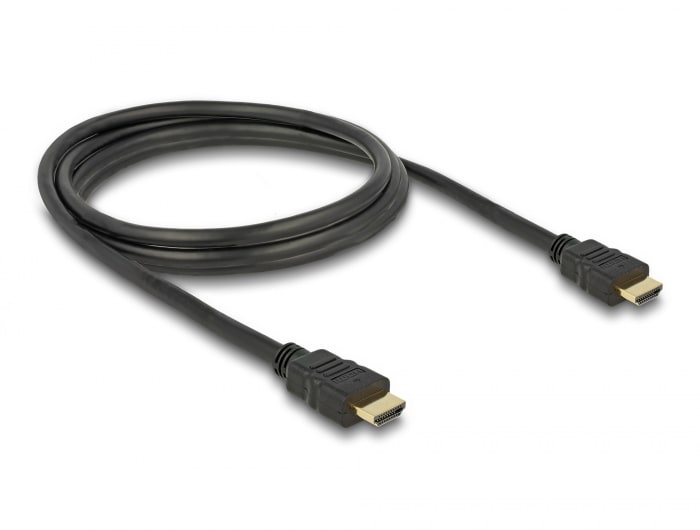 DeLOCK HDMI Kabel 1,5m High Speed Ethernet 4K St./St. schwarz