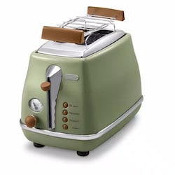 *DeLonghi CTOV 2103.GR Icona Vintage Toaster gr&uuml;n