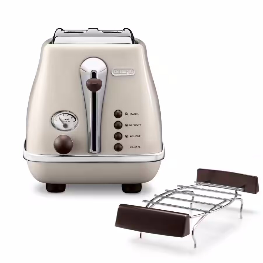 *DeLonghi CTOV 2103.BG Icona Vintage Toaster creme