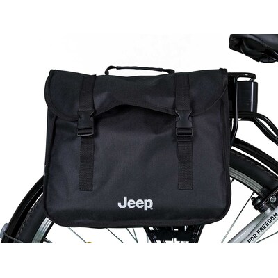 Tasche CD günstig Kaufen-Jeep Gepäckträgertasche. Jeep Gepäckträgertasche <![CDATA[• Viel Platz für Verpflegung und Ausrüstung • Mit modisch reflektierenden Details • Schnell verschlossen mit den praktischen Klickverschlüssen • Robustes Polyester]]>