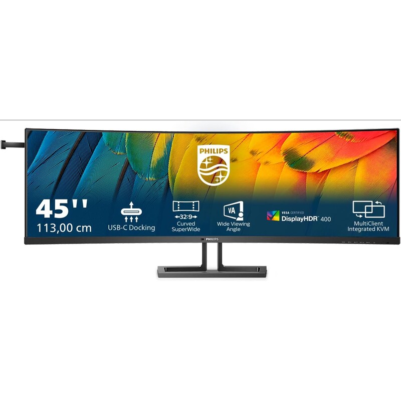 Philips 45B1U6900C 113cm (44,5") DQHD VA Curved Monitor 32:9 HDMI/DP/USB-C 75Hz