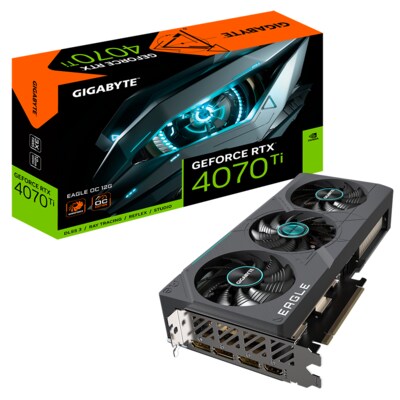 GIGABYTE GeForce RTX 4070Ti EAGLE OC 2.0 12GB GDDR6X Grafikkarte 1xHDMI 3xDP