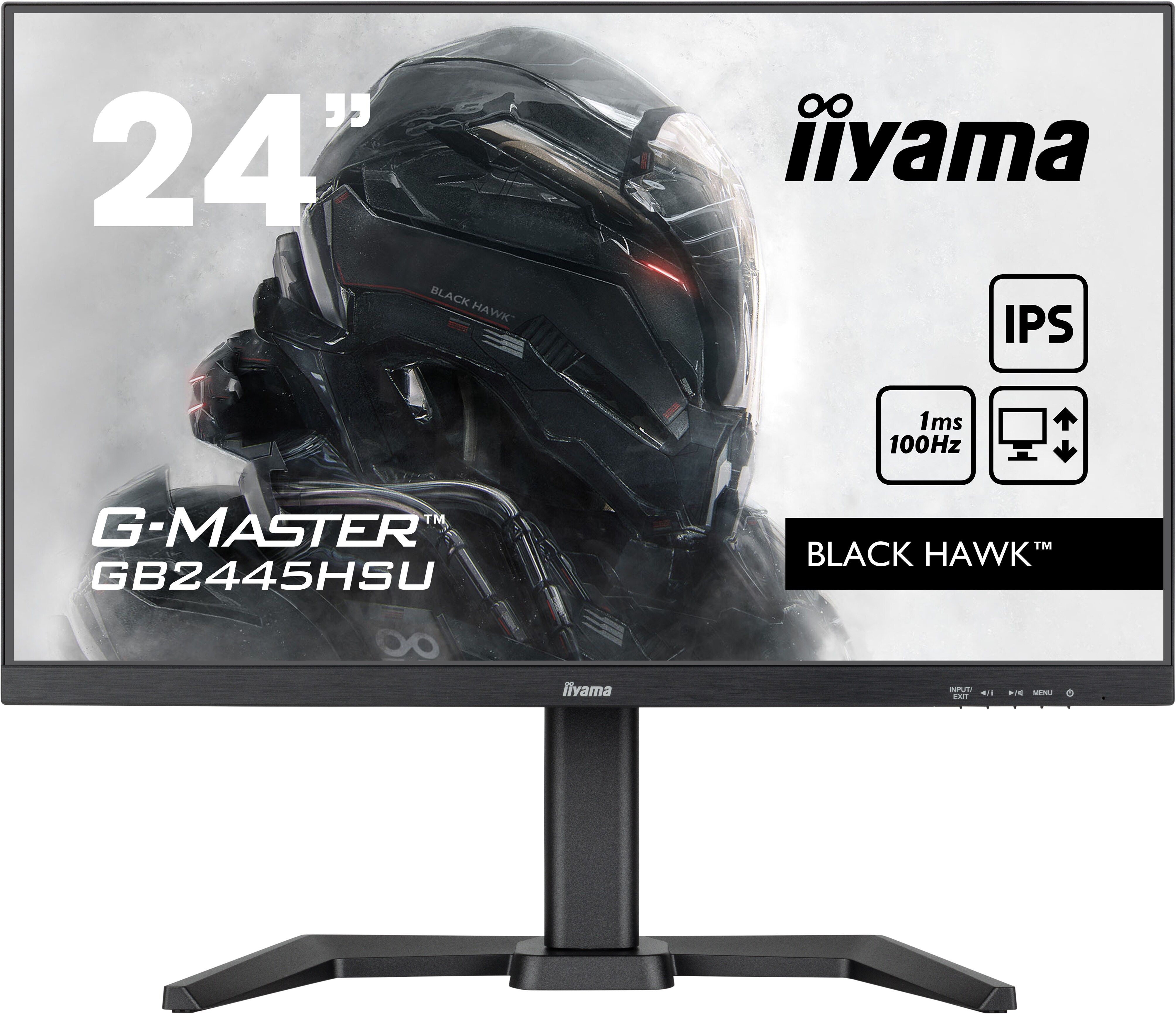 iiyama G-MASTER GB2445HSU-B1 60.5cm (24&quot;) FHD IPS Gaming Monitor HDMI/DP/USB