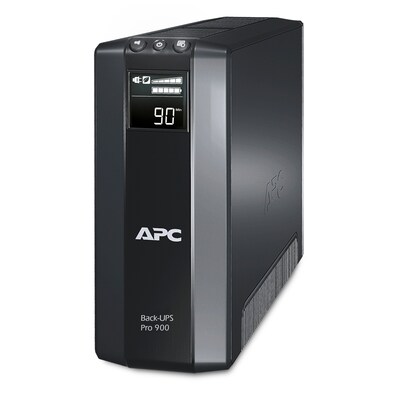 UPS USV günstig Kaufen-APC Back UPS PRO BR900G-GR, 900VA, (5x Schuko, Display). APC Back UPS PRO BR900G-GR, 900VA, (5x Schuko, Display) <![CDATA[• USV für Computer, Multimedia und SoHo-Anwendungen • Kapazität: 900VA, 540W (ca. 4,6 Min. Autonomie bei Vollast) • Ausgänge