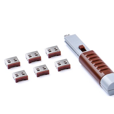 Art Essen günstig Kaufen-SMARTKEEPER ESSENTIAL 6x USB-A Blocker mit 1x Lock Key Basic Braun. SMARTKEEPER ESSENTIAL 6x USB-A Blocker mit 1x Lock Key Basic Braun <![CDATA[• Die physische IT-Sicherheitslösung für IT/OT-Hardwareschnittstellen • Effektiver Schutz vor unbefugten 