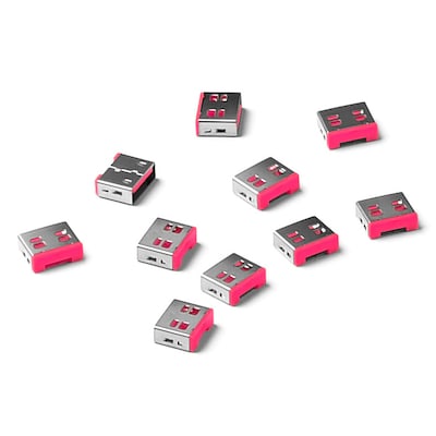 Pink  günstig Kaufen-SMARTKEEPER ESSENTIAL 10x USB-A Blocker Pink. SMARTKEEPER ESSENTIAL 10x USB-A Blocker Pink <![CDATA[• Die physische IT-Sicherheitslösung für IT/OT-Hardwareschnittstellen • Effektiver Schutz vor unbefugten Zugriffen und Datenverlusten • Passend fü