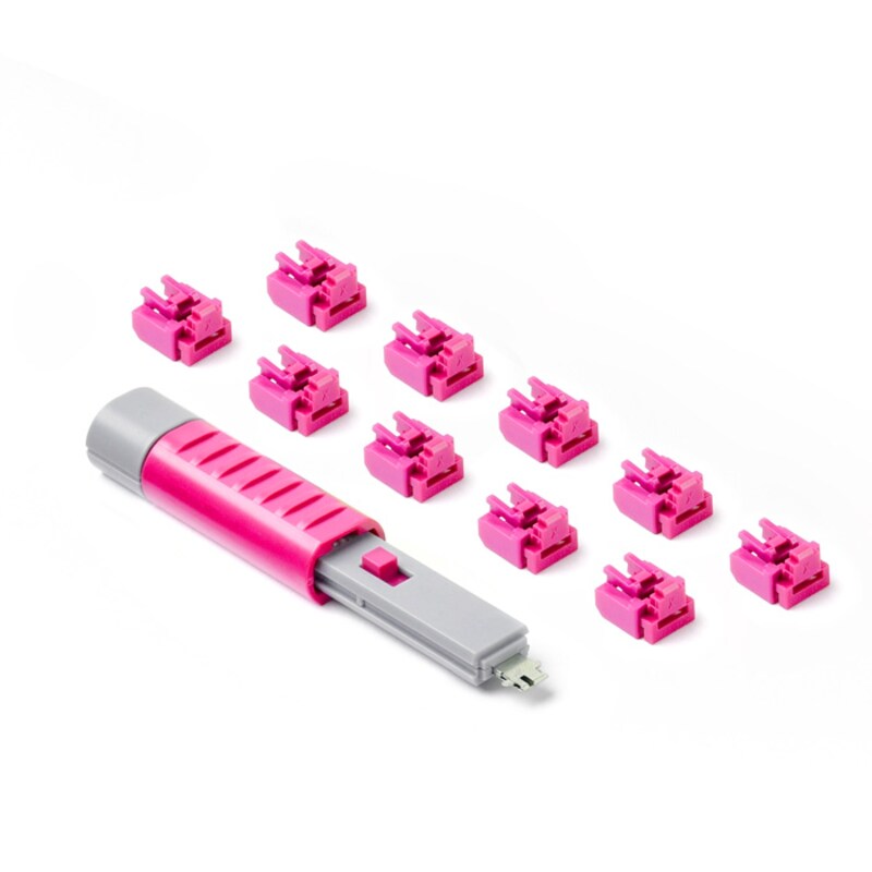 SMARTKEEPER ESSENTIAL 10x RJ45 Port Blockers+1x Lock Key Basic Pink