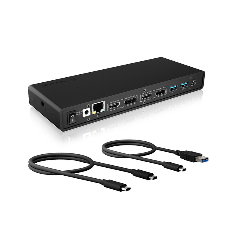 Raidsonic ICY BOX 13-in-1 USB 3.0 Type-A + Type-C® Dock mit PD 65 W