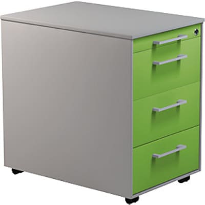 nder 600 günstig Kaufen-Schubladencontainer auf Rollen, 570x600, 3 Schubl., alusilber/gelbgrün. Schubladencontainer auf Rollen, 570x600, 3 Schubl., alusilber/gelbgrün <![CDATA[• Hochwertige Schubladenführung mit Selbsteinzug und Dämpfung. • Geräuschmindernde Ant