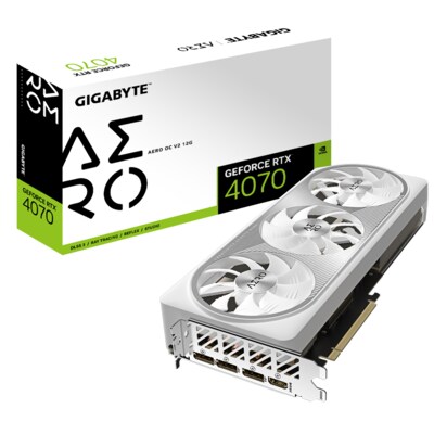 AF S günstig Kaufen-GIGABYTE GeForce RTX 4070 AERO OC V2 12GB GDDR6X Grafikkarte 1xHDMI 3xDP. GIGABYTE GeForce RTX 4070 AERO OC V2 12GB GDDR6X Grafikkarte 1xHDMI 3xDP <![CDATA[• GeForce RTX 4070, Ada Lovelace, mit DLSS 3, werksseitig übertaktet • 12GB GDDR6X-RAM (192bit