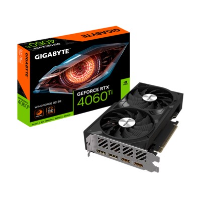 2xHDMI günstig Kaufen-GIGABYTE GeForce RTX 4060Ti WindForce OC 8GB GDDR6 Grafikkarte 2xHDMI 2xDP. GIGABYTE GeForce RTX 4060Ti WindForce OC 8GB GDDR6 Grafikkarte 2xHDMI 2xDP <![CDATA[• Niklas96GeForce RTX 4060Ti, Ada Lovelace, mit DLSS 3, werksseitig über • 8GB GDDR6-RAM (