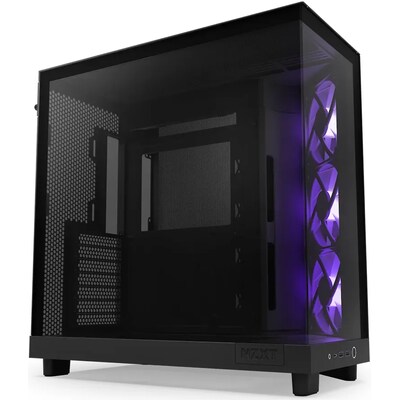 Nzxt  H6 Flow RGB – Mid-Tower Airflow Gaming Gehäuse Schwarz Glasfenster | 05056547204079