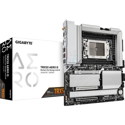 ck in günstig Kaufen-GIGABYTE TRX50 AERO D E-ATX Server Mainboard AMD Sockel SP6 (sTR5). GIGABYTE TRX50 AERO D E-ATX Server Mainboard AMD Sockel SP6 (sTR5) <![CDATA[• E-ATX Mainboard mit Sockel SP6 (sTR5) für AMD Threadripper 7xxx Serie • AMD TRX50 Chipsatz, keine Grafik