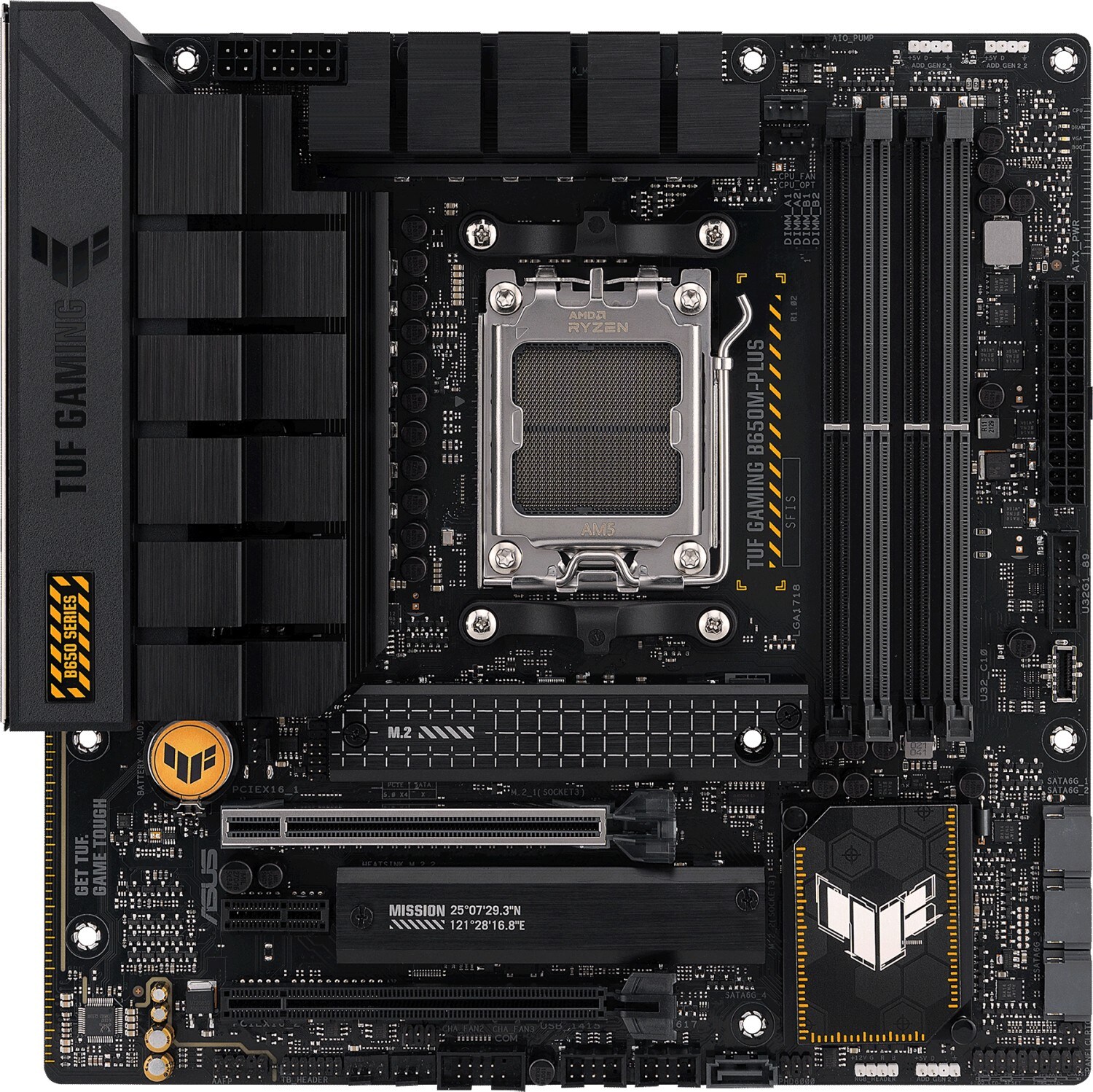 ASUS TUF GAMING B650M-PLUS mATX Mainboard Sockel AM5 DP/HDMI/USB-C