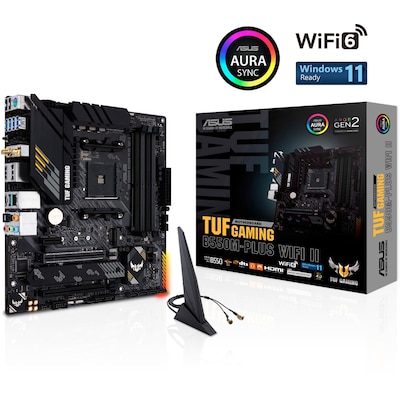 Image of ASUS TUF Gaming B550M-Plus WIFI II mATX Mainboard Sockel AM4 M2/USB3.2/HDMI/DP