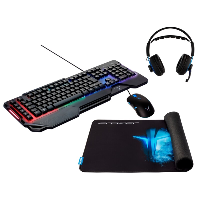 Audio/Video günstig Kaufen-Erazer Zubehör Box (Maus, Tastatur, Mauspad, Headset). Erazer Zubehör Box (Maus, Tastatur, Mauspad, Headset) <![CDATA[• Unterstützt duales 4K-Ultra HD-Monitor-Video • USB-C-Leistung bis zu 100 W • 3,5-mm-Kombo-Audioeingang/-ausgang • Thunderbolt