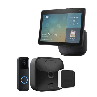 CD R günstig Kaufen-Amazon Echo Show 10 (3. Gen) mit Alexa + Blink Überwachungssystem. Amazon Echo Show 10 (3. Gen) mit Alexa + Blink Überwachungssystem <![CDATA[• Entwickelt, um Ihren Bewegungen zu folgen • Bleiben Sie im Bild mit 13 MP-Kamera & Bewegungsfunkt