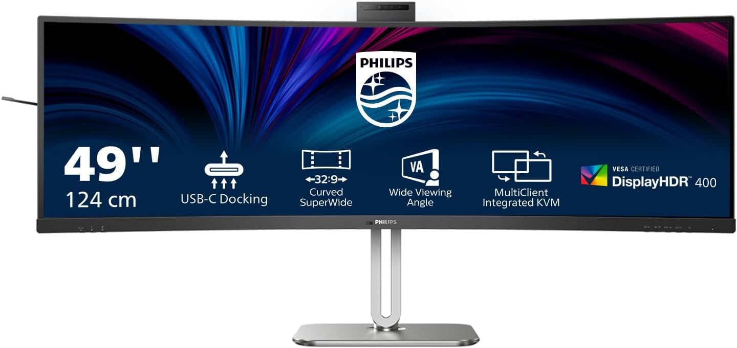 Philips 49B2U5900CH 48.8 Zoll DQHD VA Panel 32:9 75 Hz Curved Monitor