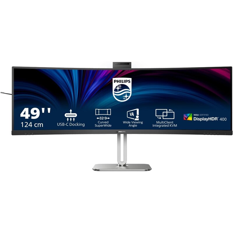 Philips 49B2U5900CH 124cm (48,8") DQHD Curved Monitor 32:9 HDMI/DP/USB-C PD100W