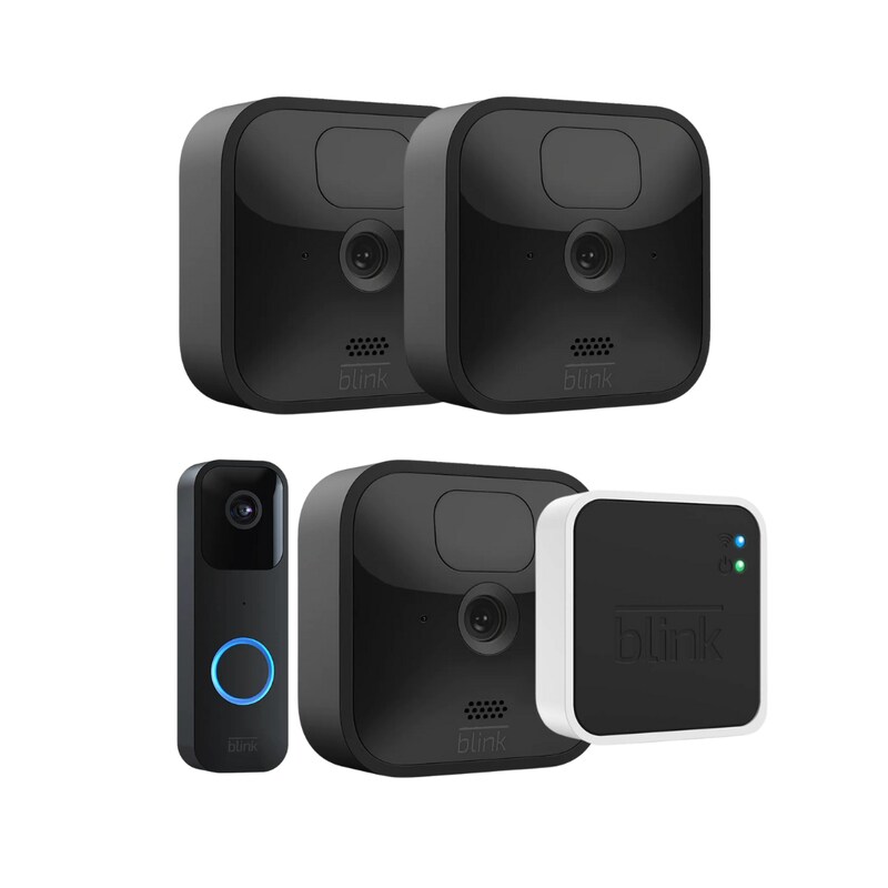 Blink Outdoor 3 Überwachungskamera mit Sync Module + Blink Doorbell