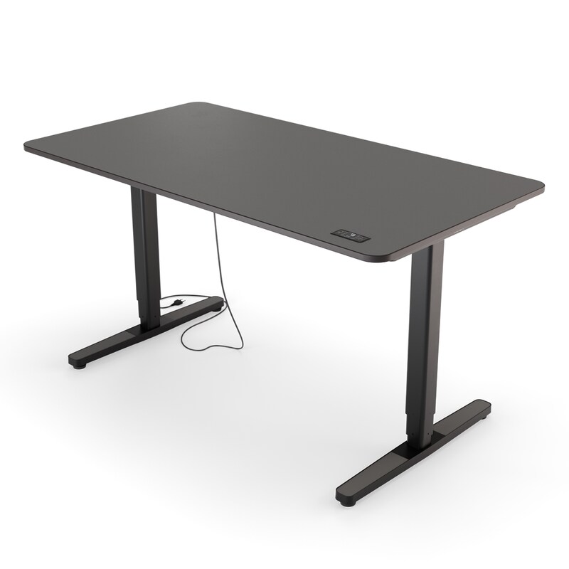 Yaasa Desk Pro 2 - 140x75cm - Dunkelgrau/Schwarz