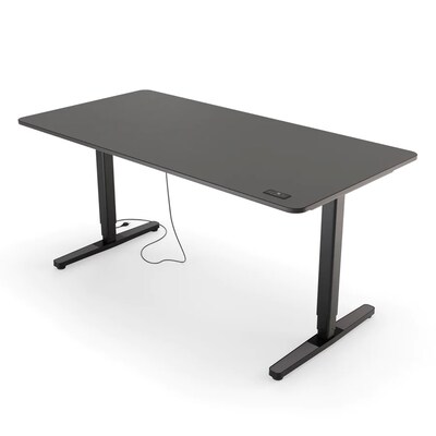 RS 16 günstig Kaufen-Yaasa Desk Pro 2 - 160x80cm - Dunkelgrau/Schwarz. Yaasa Desk Pro 2 - 160x80cm - Dunkelgrau/Schwarz <![CDATA[• Zwischen 64 und 130 cm elektrisch höhenverstellbar • Bedienelement in der Tischplatte integriert. • 2 Memory Positionen & Höhenanzeige 