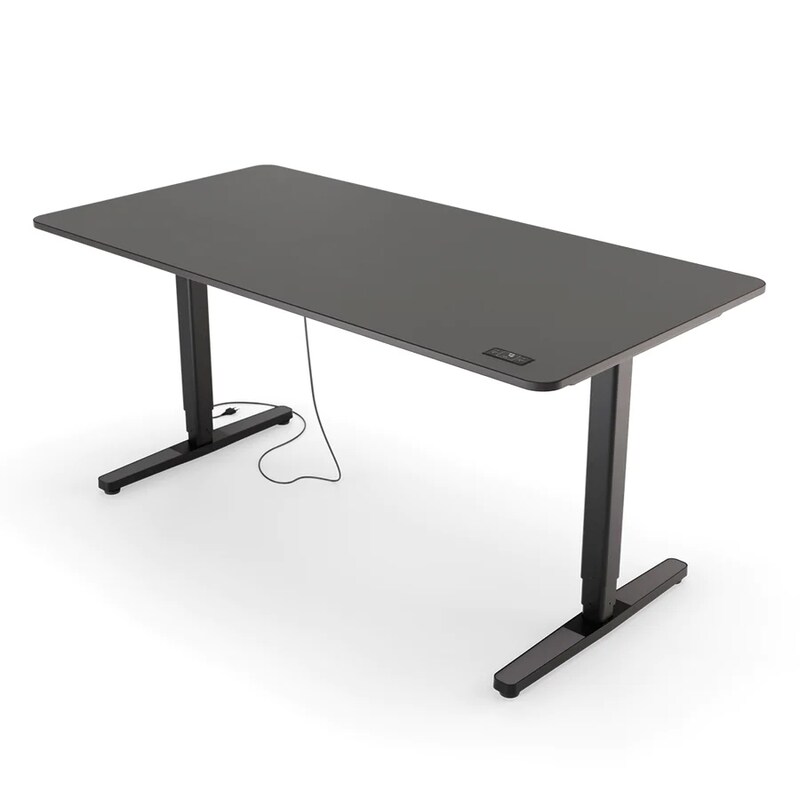 Yaasa Desk Pro 2 - 160x80cm - Dunkelgrau/Schwarz