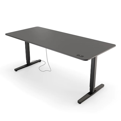 PR S  günstig Kaufen-Yaasa Desk Pro 2 - 180x80cm - Dunkelgrau/Schwarz. Yaasa Desk Pro 2 - 180x80cm - Dunkelgrau/Schwarz <![CDATA[• Zwischen 64 und 130 cm elektrisch höhenverstellbar • Bedienelement in der Tischplatte integriert. • 2 Memory Positionen & Höhenanzeige 