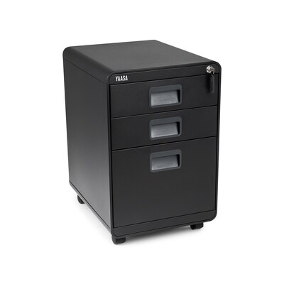 SE 2 günstig Kaufen-Yaasa File Cabinet - Schwarz. Yaasa File Cabinet - Schwarz <![CDATA[• 3 verschließbare Schubladen • inkl. Schreibmaterialablage und Yaasa Schlüsselanhänger • 50,2 l Stauvolumen • 2 feststellbare Rollen an der Vorderseite • in schwarz oder wei