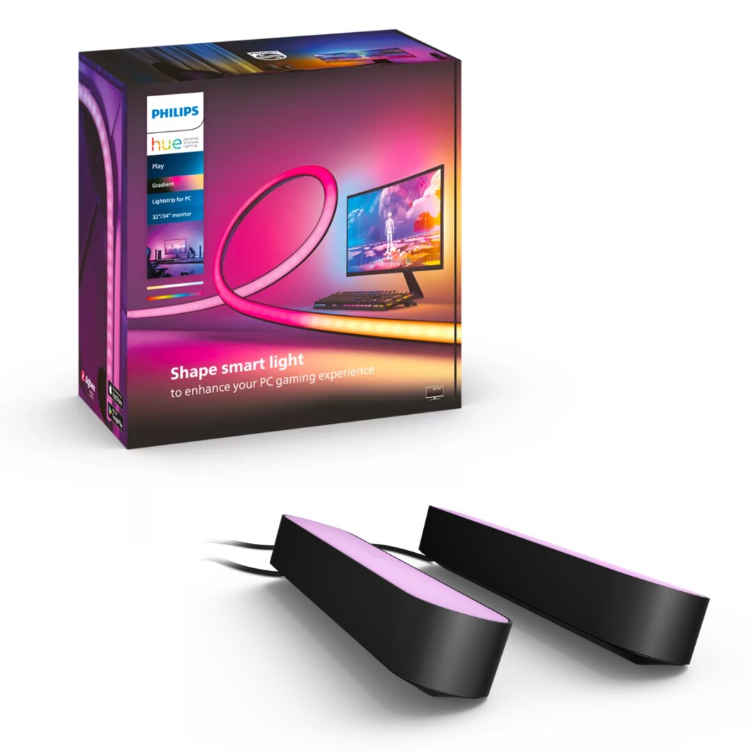 Philips Hue Play Gradient PC Lightstrip 32/34&rdquo; + 2er Pack Play Lightbars