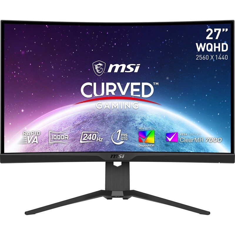 MSI MAG 275CQRXFDE 69cm (27") QHD VA Gaming Monitor Curved 16:9 HDMI/DP 240Hz