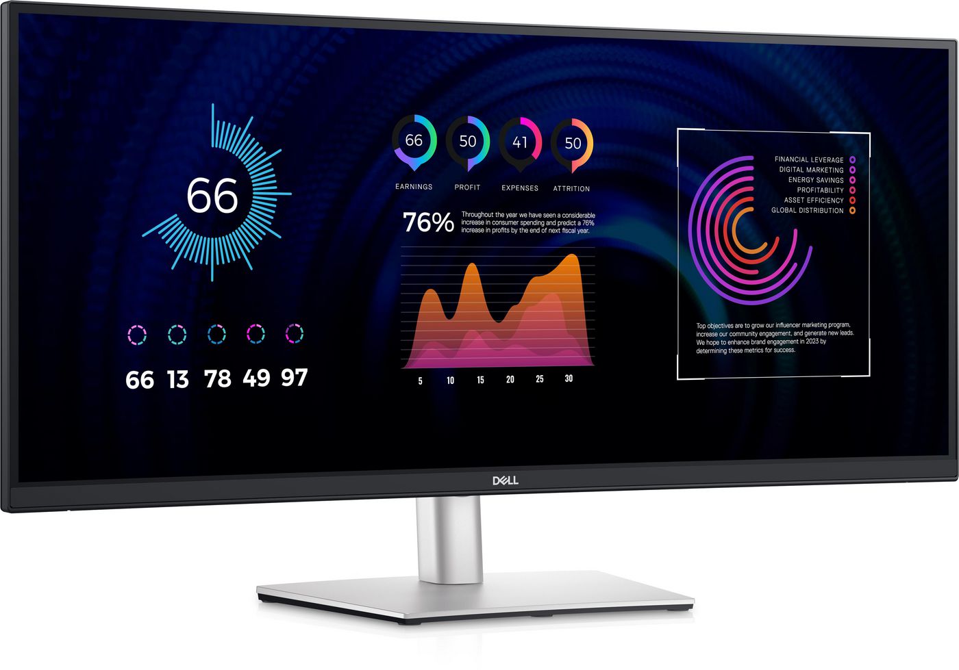 DELL P3424WE 86,4cm (34&quot;) UWQHD 21:9 Monitor HDMI/DP/USB 3.2 Gen1