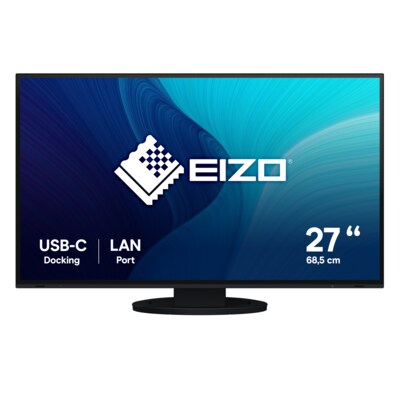 EIZO FlexScan EV2795-BK 68,5cm (27") WQHD IPS Monitor DP/HDMI/USB-C Pivot HV
