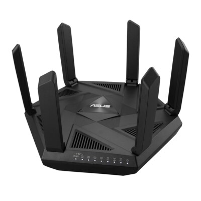 WLAN Router günstig Kaufen-ASUS RT-AXE7800 Tri-Band WiFi 6E WLAN Router. ASUS RT-AXE7800 Tri-Band WiFi 6E WLAN Router <![CDATA[• Ultraschnelle Wi-Fi 6E-Technologie - bis zu 7800 Mbit/s. • Safe Browsing mit einem Klick • AiProtection Pro - Vollständige Sicherheit in der digit