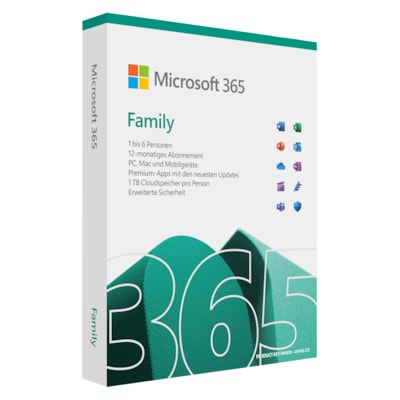 Office günstig Kaufen-Microsoft 365 Family | Box & Produktschlüssel. Microsoft 365 Family | Box & Produktschlüssel <![CDATA[• Mit Premium-Office-Apps und 6TB Cloudspeicher für die ganze Familie • inkl. allen Produkt-Updates • Laufzeit: 1 Jahr für bis 