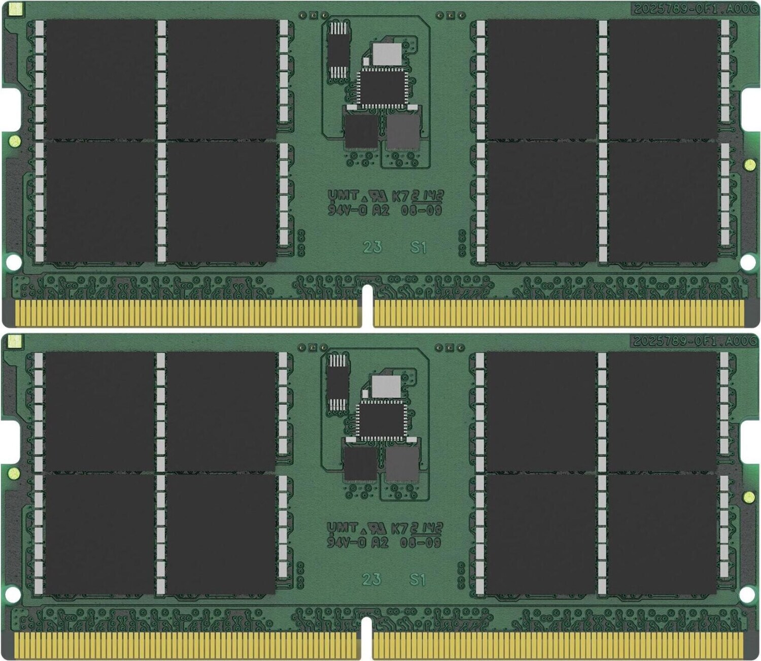 64GB (2x32GB) Kingston DDR5-4800 CL40 SO-DIMM RAM Notebook Speicher