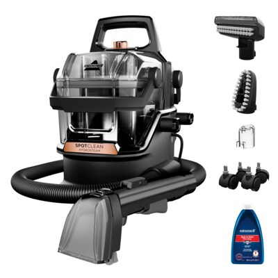 ST 1  günstig Kaufen-Bissell Spotclean Hydrosteam Pro. Bissell Spotclean Hydrosteam Pro <![CDATA[• Tragbarer Teppich- & Polsterreiniger • 1000W Leistung, 4.5m Netzkabel • 1,9l Reinwassertank, 1.5l Schmutzwassertank • Reinigungsmodi: SteamWash, Dampf, Waschen • inkl: