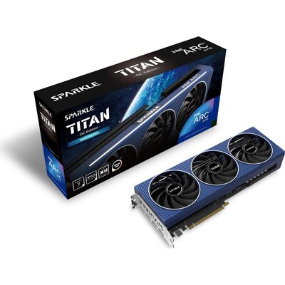 32/16GB günstig Kaufen-SPARKLE Intel Arc A770 Titan OC 16GB GDDR6 Grafikkarte 1x HDMI 3x DP. SPARKLE Intel Arc A770 Titan OC 16GB GDDR6 Grafikkarte 1x HDMI 3x DP <![CDATA[• Intel Arc A770, ACM-G10 / DG2-512, PCIe 4.0x16 • 16GB GDDR6-RAM (256-bit Speicherinterface) • Core/