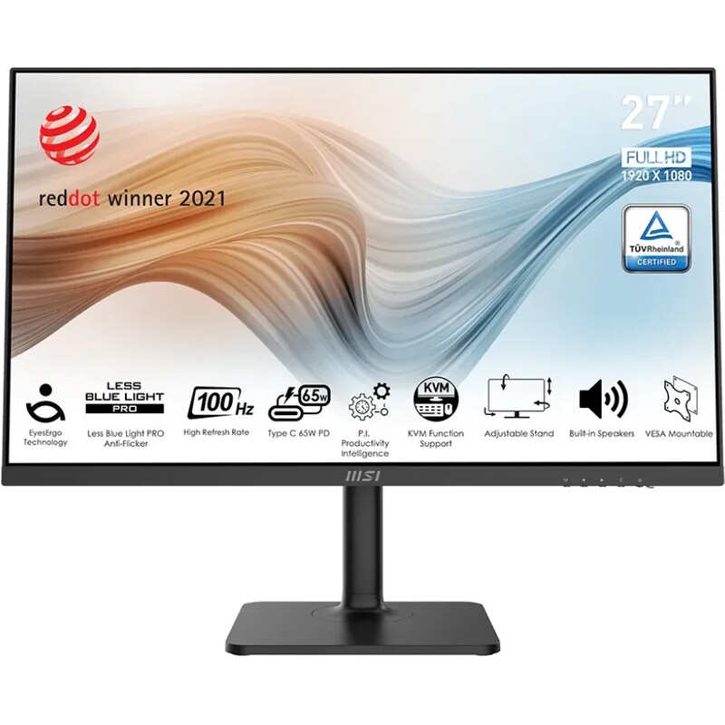 MSI Modern MD272XPDE 69cm (27") FHD IPS Office Monitor 16:9 HDMI/USB-C PD65W 4ms