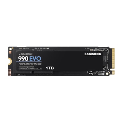 Performance günstig Kaufen-Samsung 990 EVO NVMe 2.0 SSD 1 TB M.2 2280 TLC. Samsung 990 EVO NVMe 2.0 SSD 1 TB M.2 2280 TLC <![CDATA[• 1 TB - 2,38 mm Bauhöhe • M.2 2280 Card, M.2 • Maximale Lese-/Schreibgeschwindigkeit: 5000 MB/s / 4200 MB/s • Performance: Perfekt für Multi