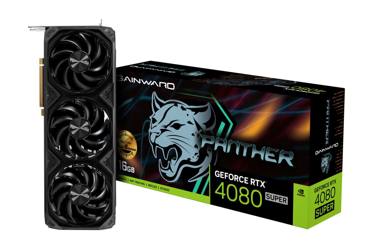 GAINWARD GeForce RTX 4080 Super Panther OC 16GB GDDR6X Grafikkarte HDMI/3xDP