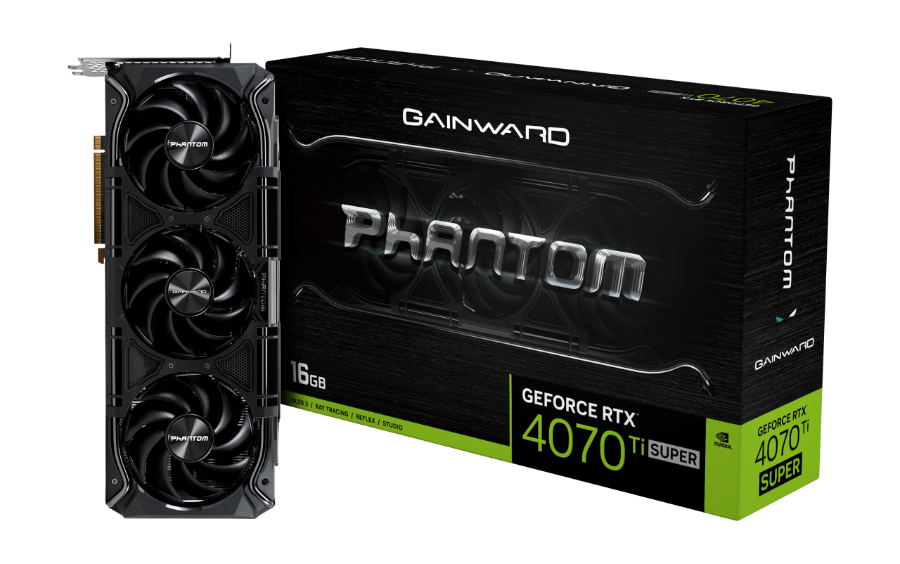 GAINWARD GeForce RTX 4070Ti Super Phantom 16GB GDDR6X Grafikkarte HDMI/3xDP