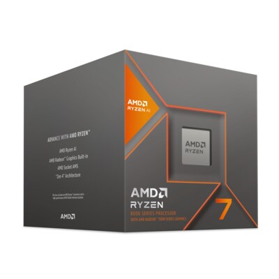 Amd Ryzen günstig Kaufen-AMD Ryzen 7 8700G mit AMD Radeon Grafik (8x 4,2 GHz) 24MB Sockel AM5 CPU BOX. AMD Ryzen 7 8700G mit AMD Radeon Grafik (8x 4,2 GHz) 24MB Sockel AM5 CPU BOX <![CDATA[• Sockel AM5, 8 x 4.2 GHz (Boost 5.1 GHz), KI-fähiger Desktop-Prozessor • 8 MB L2 Cach