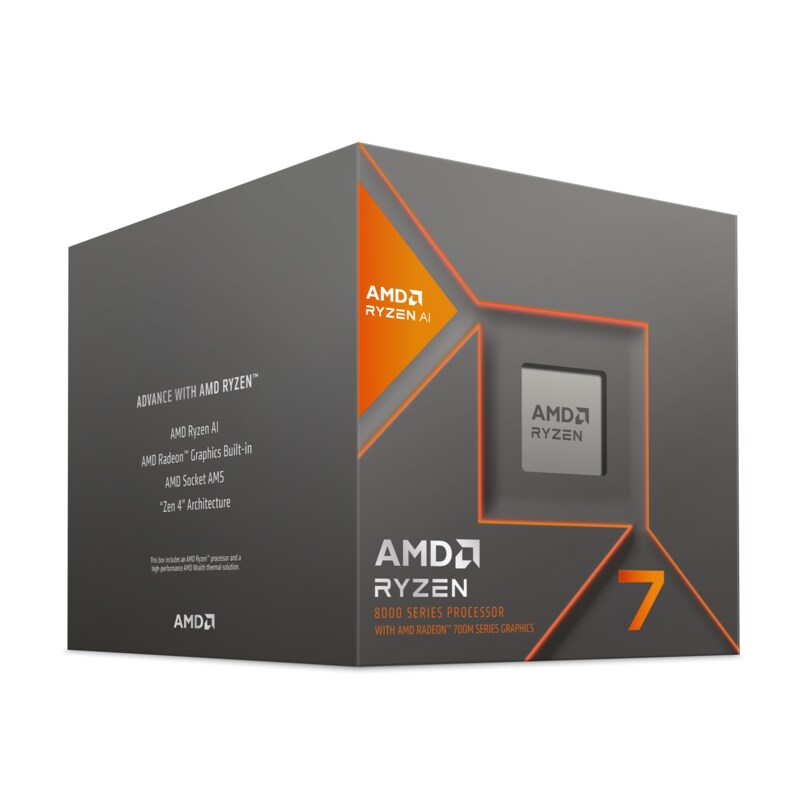 AMD Ryzen 7 8700G mit AMD Radeon Grafik (8x 4,2 GHz) 24MB Sockel AM5 CPU BOX