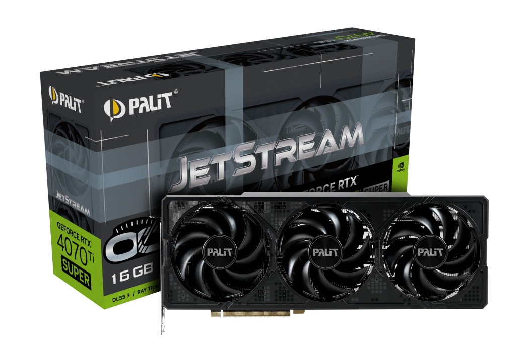 PALIT GeForce RTX 4070Ti Super JetStream OC 16GB GDDR6X Grafikkarte HDMI/3xDP